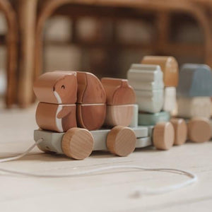 LIttle Dutch Stacking Train Forest Friends