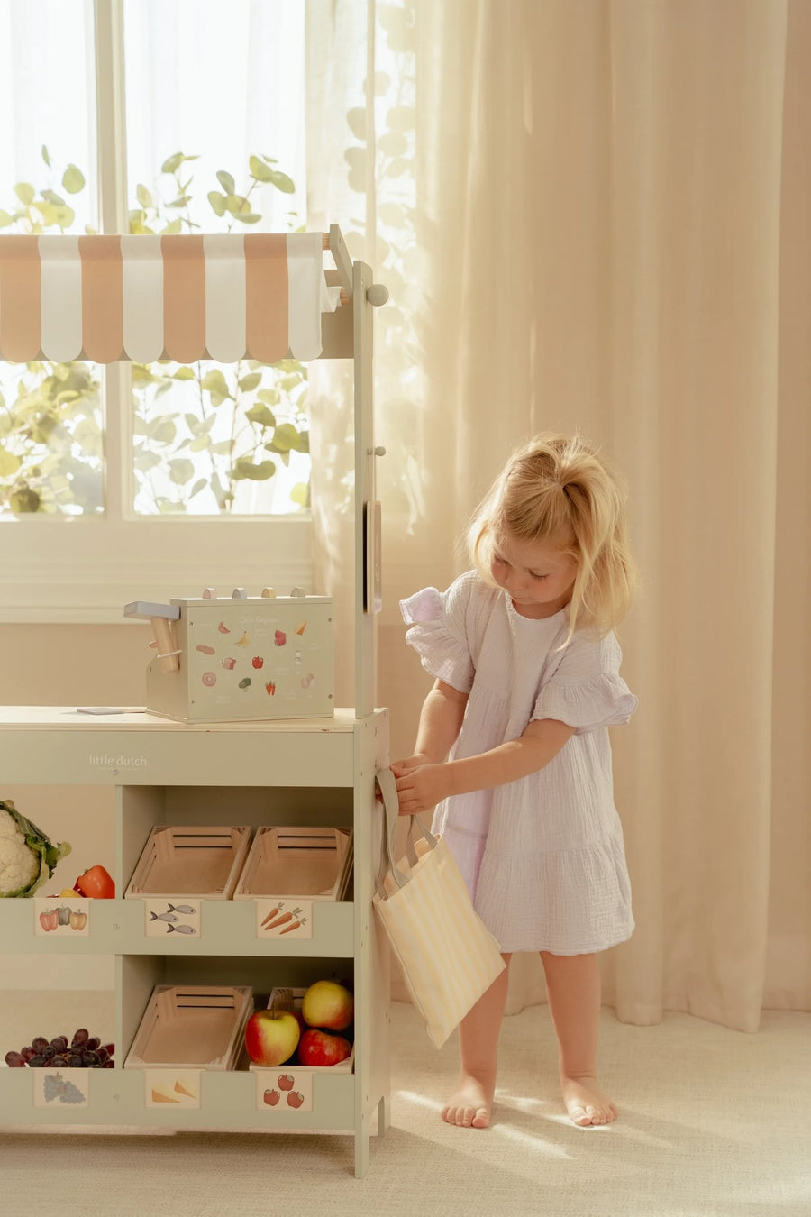 LIttle Dutch Wooden Market Stall