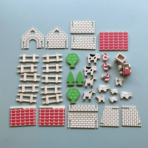 Wooden Farmyard Set