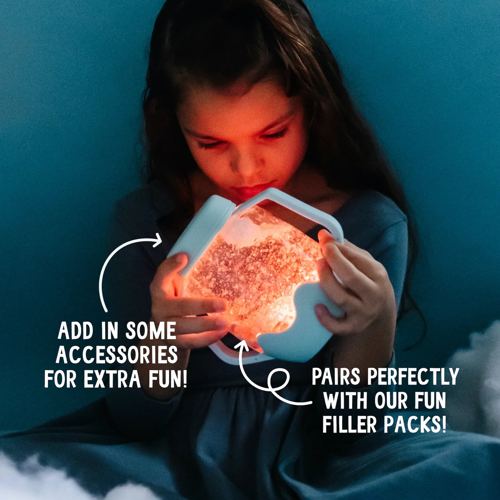 Glo Pals - Pastel Blue Sensory Play Jar