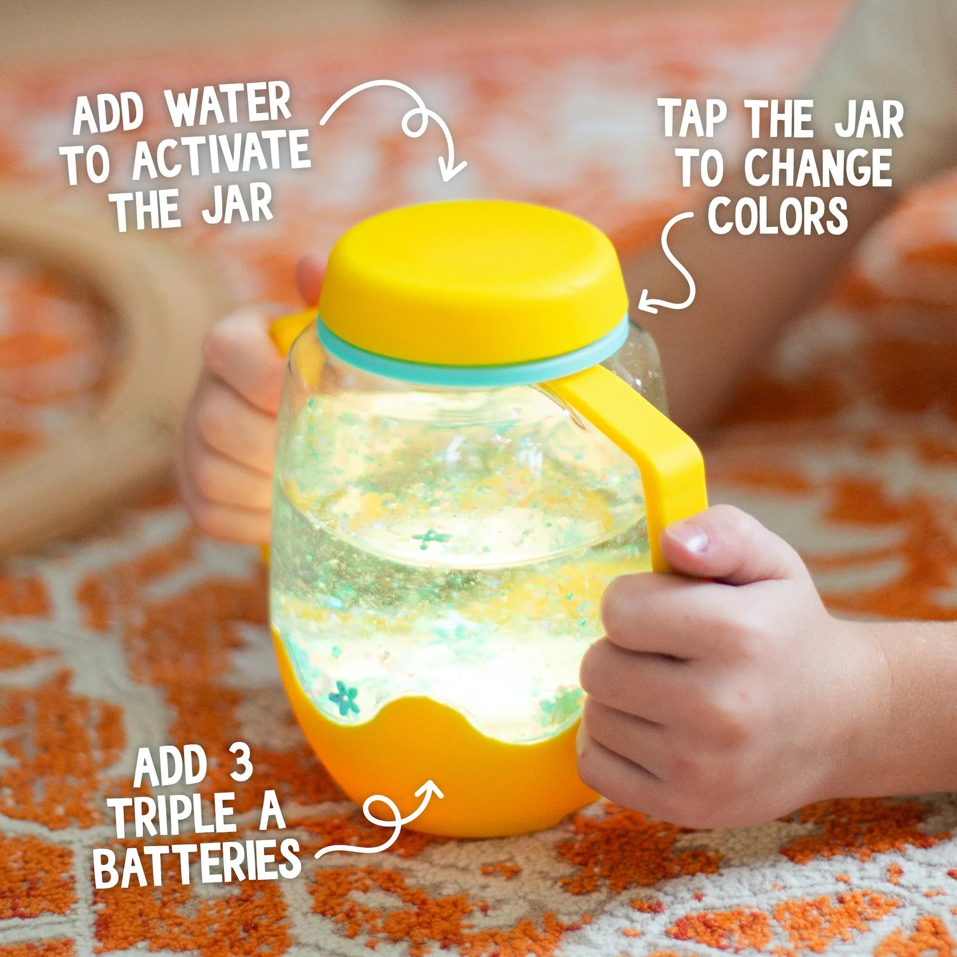 Glo Pals - Bubblegum Sensory Play Jar