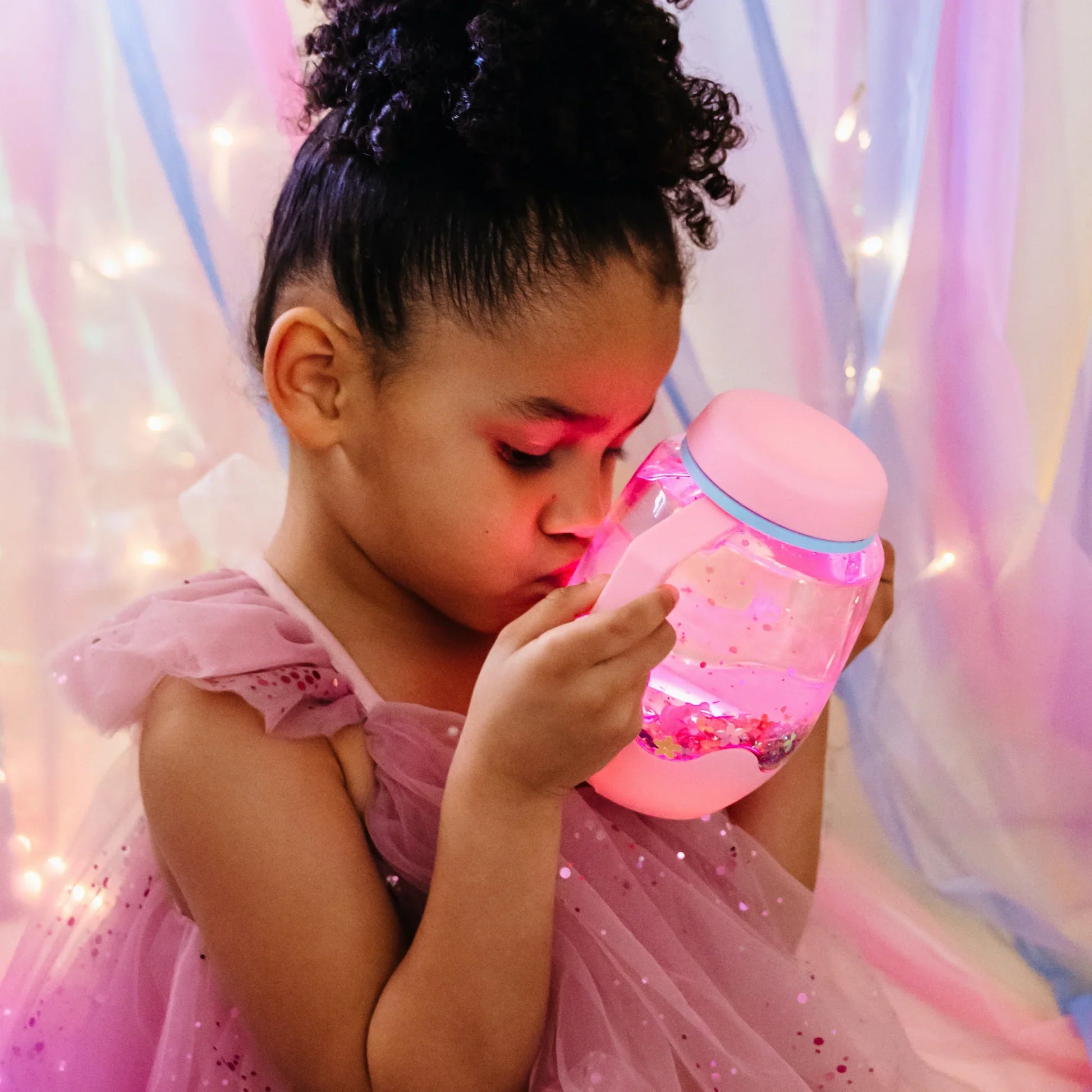 Glo Pals - Bubblegum Sensory Play Jar