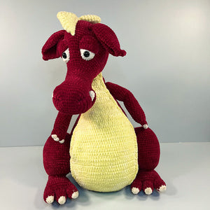 Scorchie the Giant Crochet Dragon