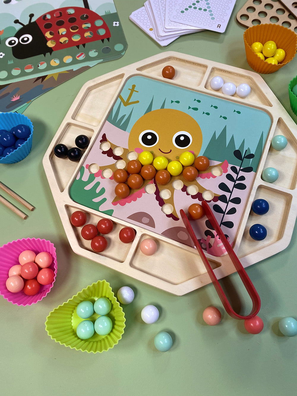 Hexagon Fine Motor Beading