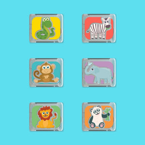 Glo Pals - Zoo Light-up Cubes (6pc)