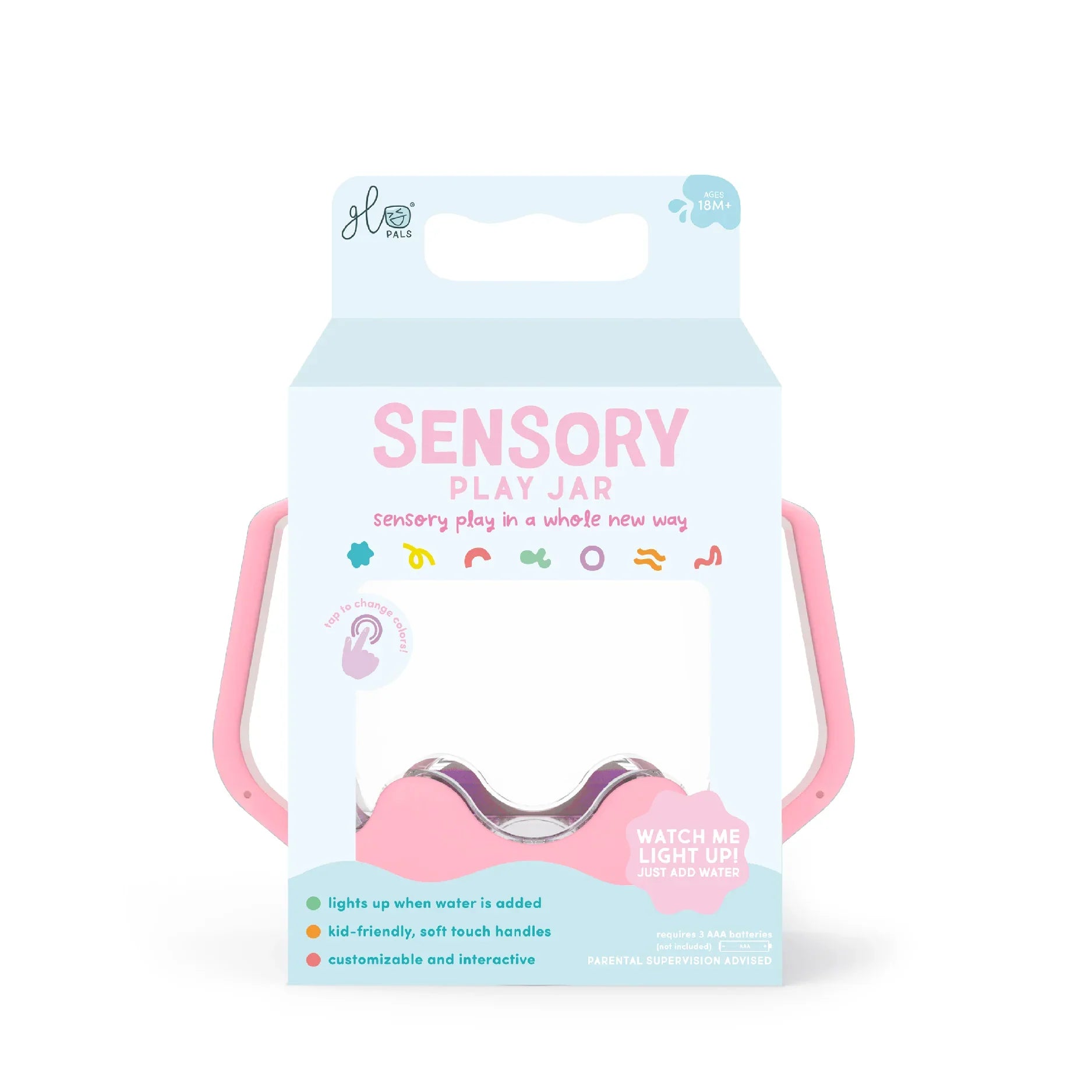 Glo Pals - Bubblegum Sensory Play Jar