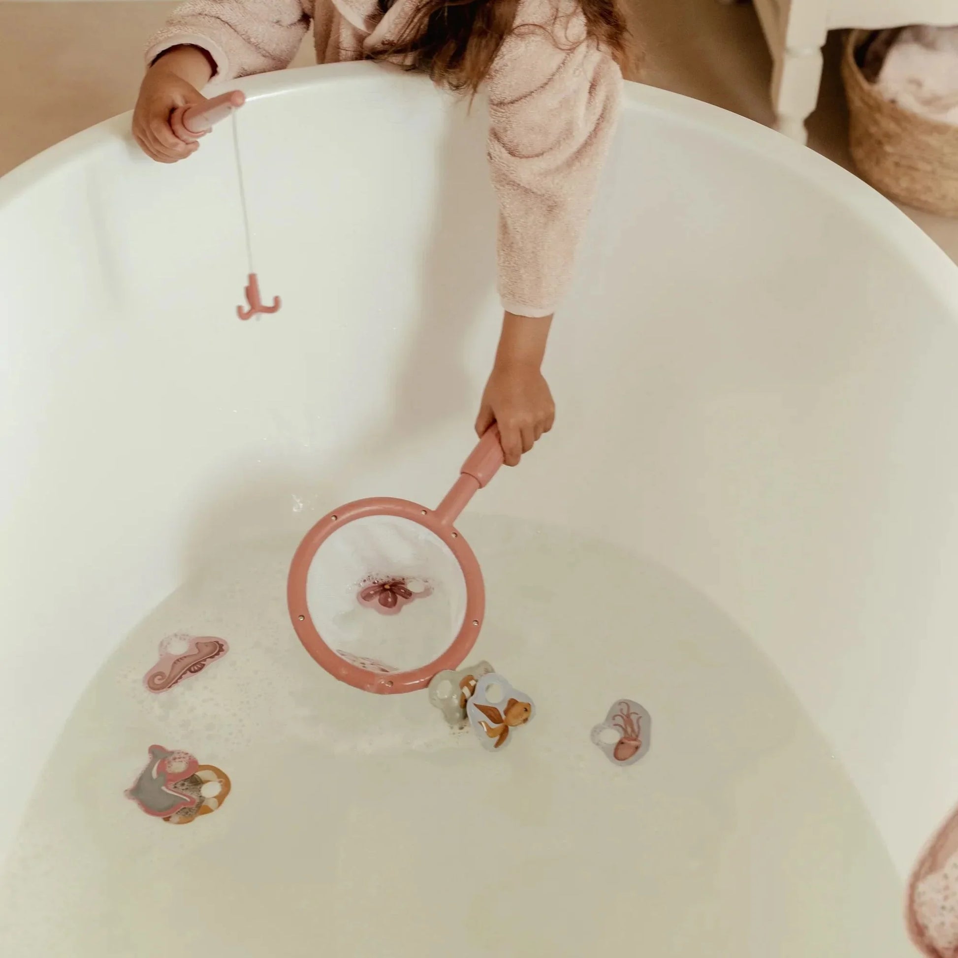 Little Dutch Bath Fishing Set Pink