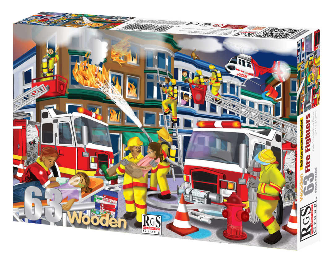 Fire Fighters 63pc Puzzle