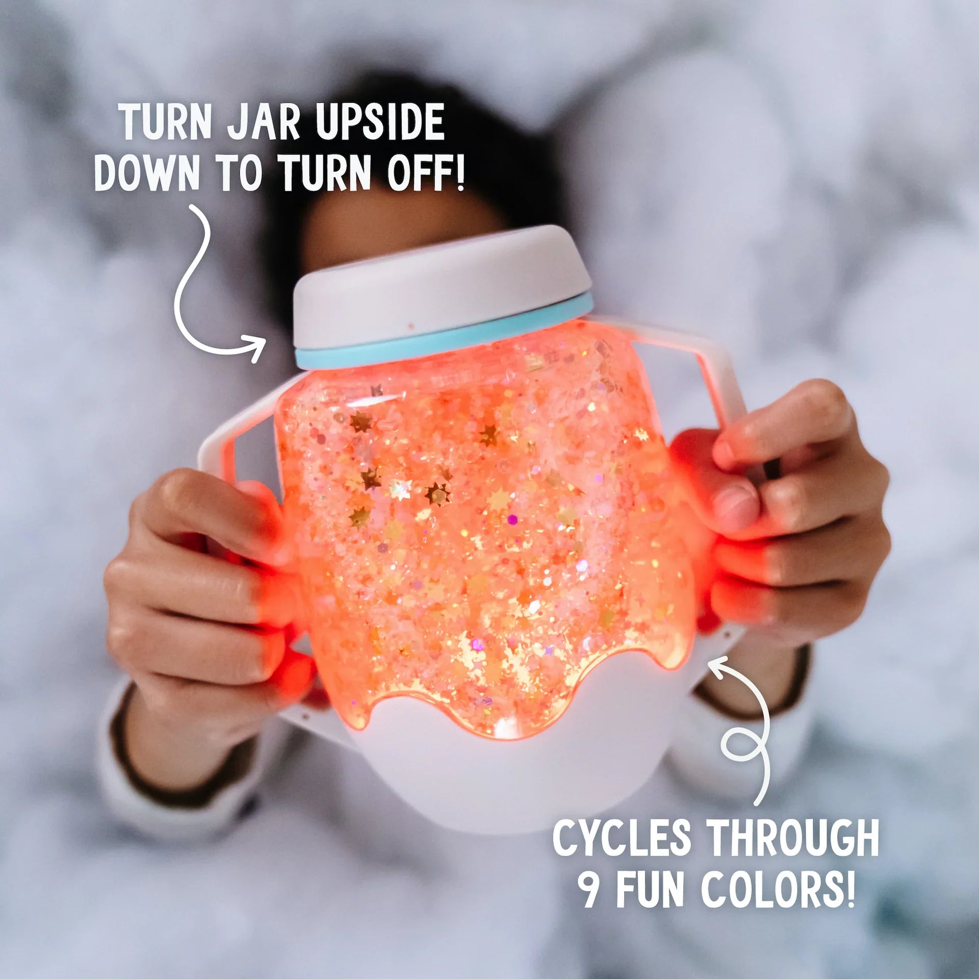 Glo Pals - Pastel Blue Sensory Play Jar