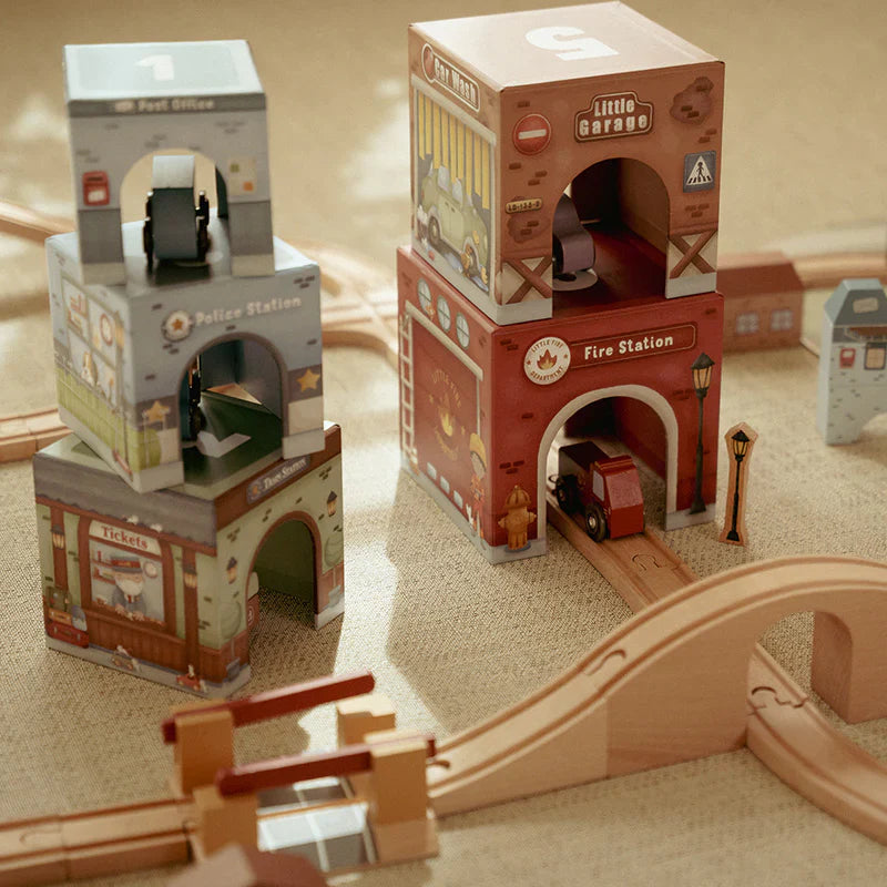 Little Dutch Stacking Blocks with Cars