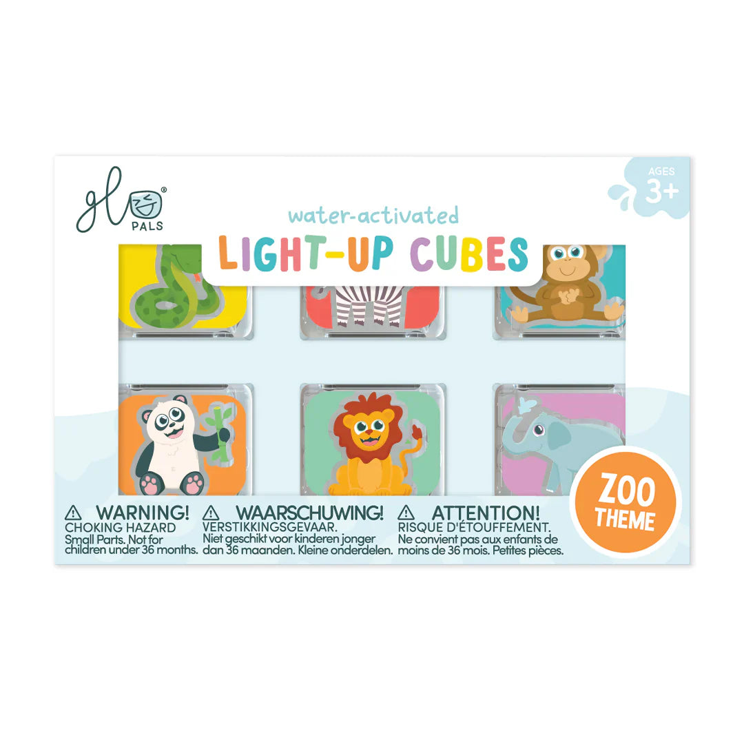 Glo Pals - Zoo Light-up Cubes (6pc)