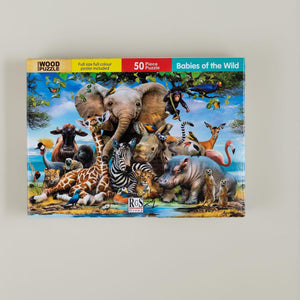 Babies In The Wild Puzzle 50Pcs A4