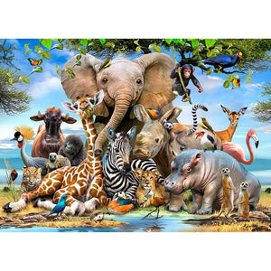 Babies In The Wild Puzzle 50Pcs A4