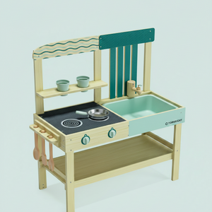 Outdoor Wooden Mud Kitchen with Accessories