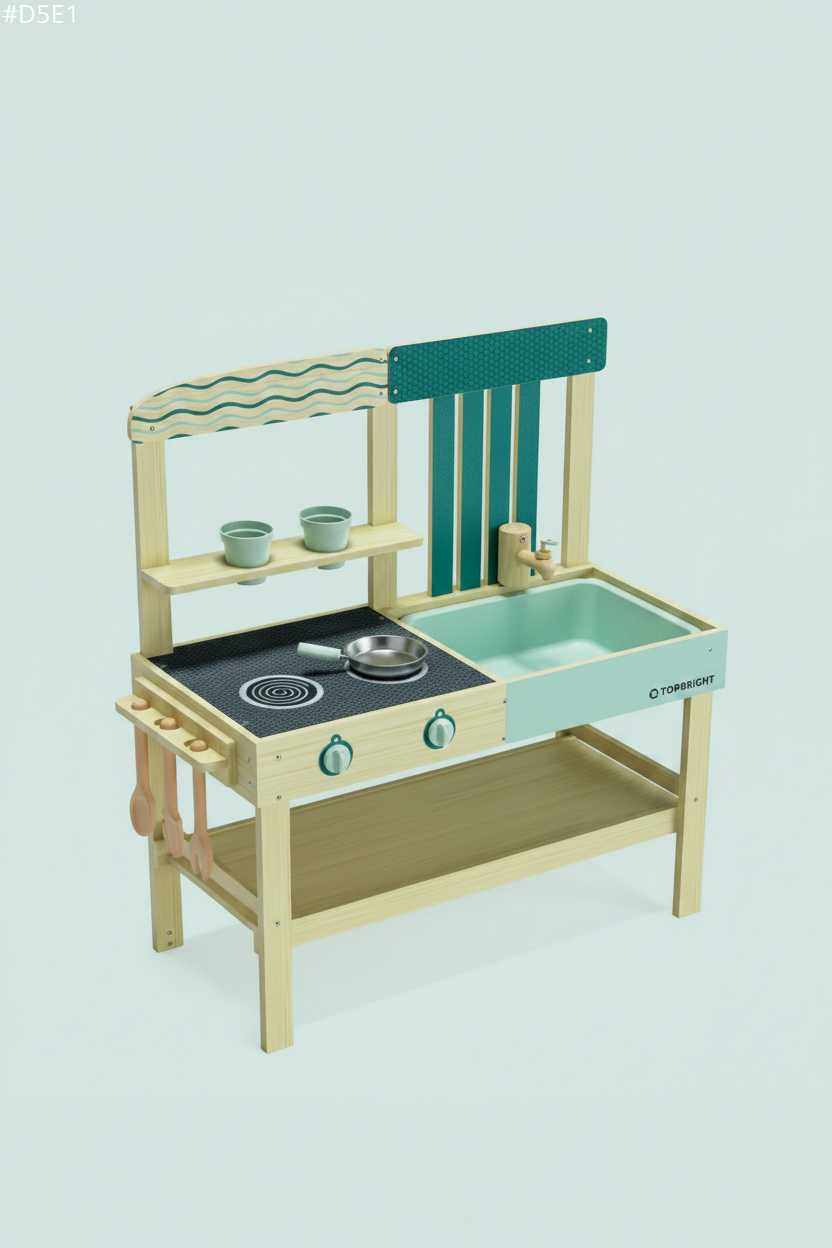 Outdoor Wooden Mud Kitchen with Accessories